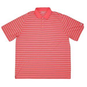 Nike Golf Dri-Fit Short Sleeve Polo Perforated Air Flow Pastel Red Shirt Mens XL